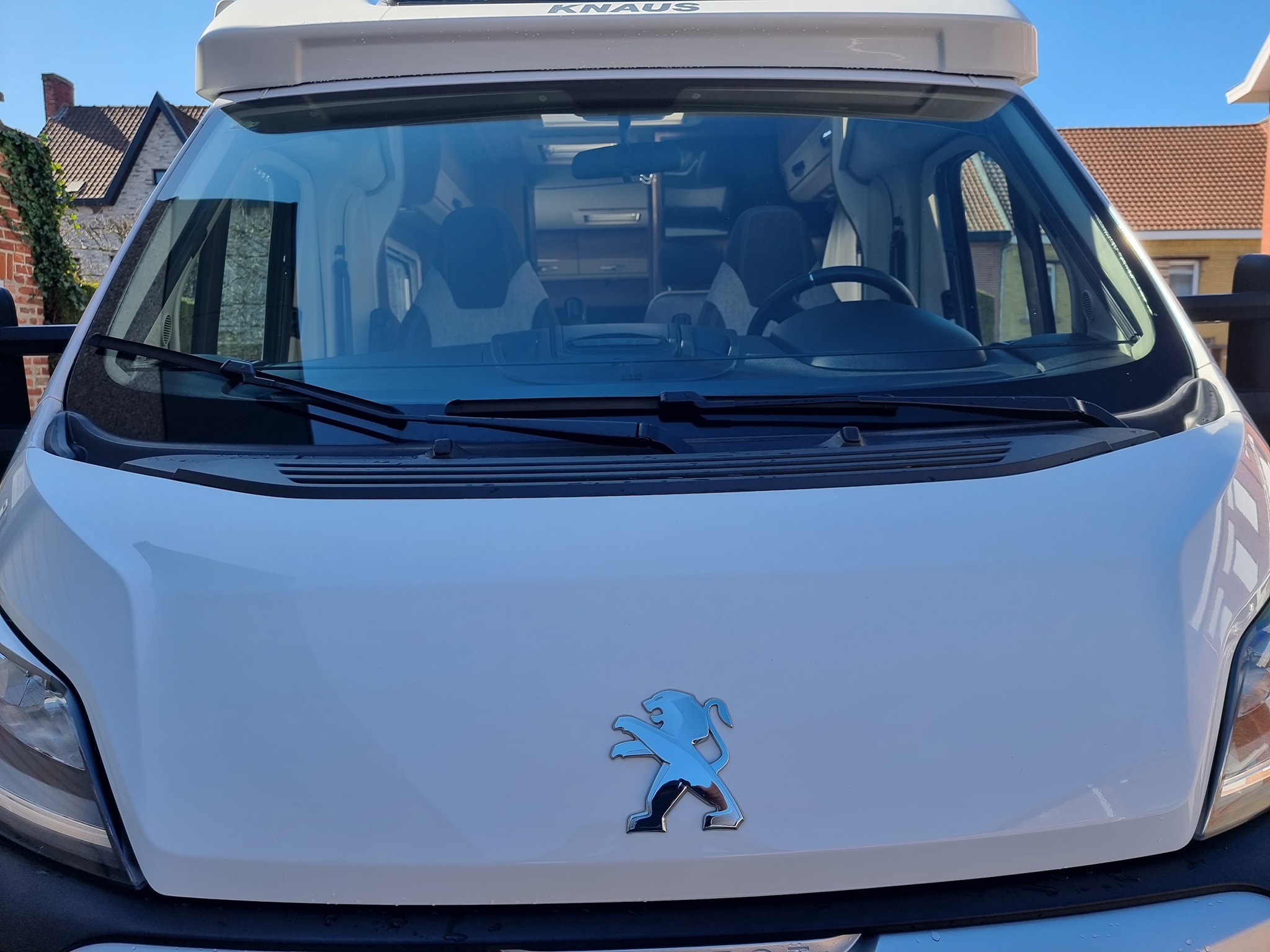 camper na AquaBlue behandeling schoon