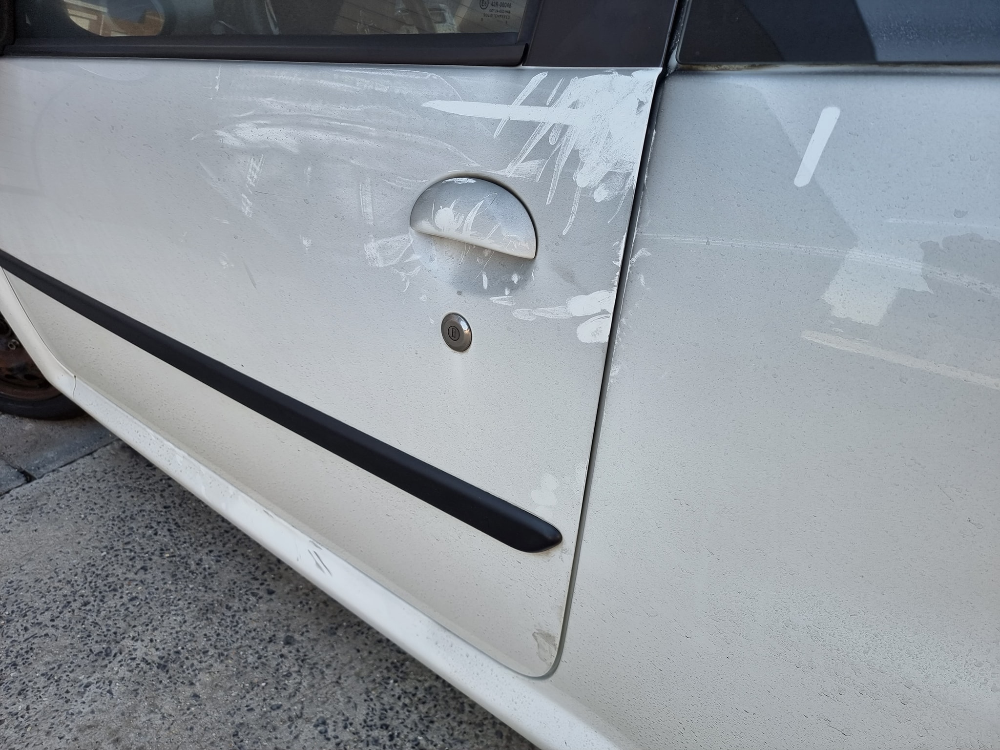 auto rookschade voor AquaBlue